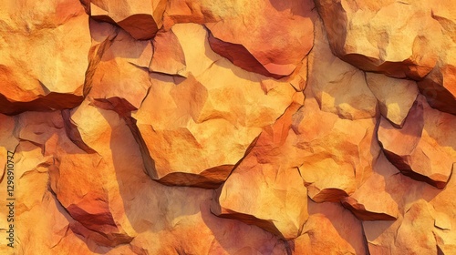 Golden Canyon Rock Formation Texture Detail