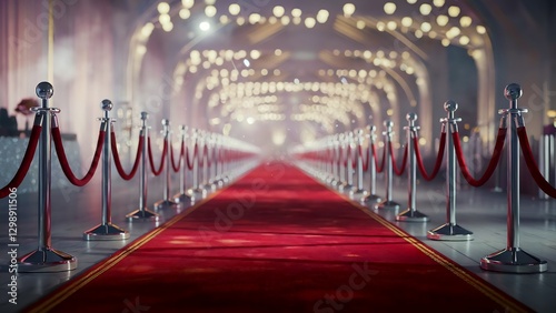 Red Carpet Glamour – A grand entrance awaits under sparkling lights