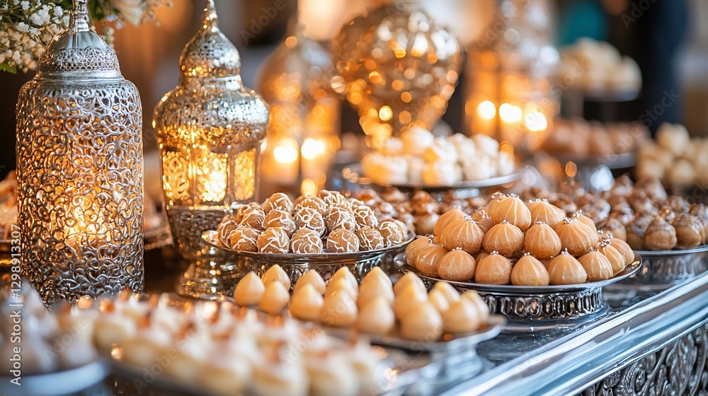 Moroccan Sweets Buffet Display Moroccan Sweets Buffet Display