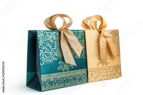 Eid Mubarak Gift Bag Set isolated on white background
