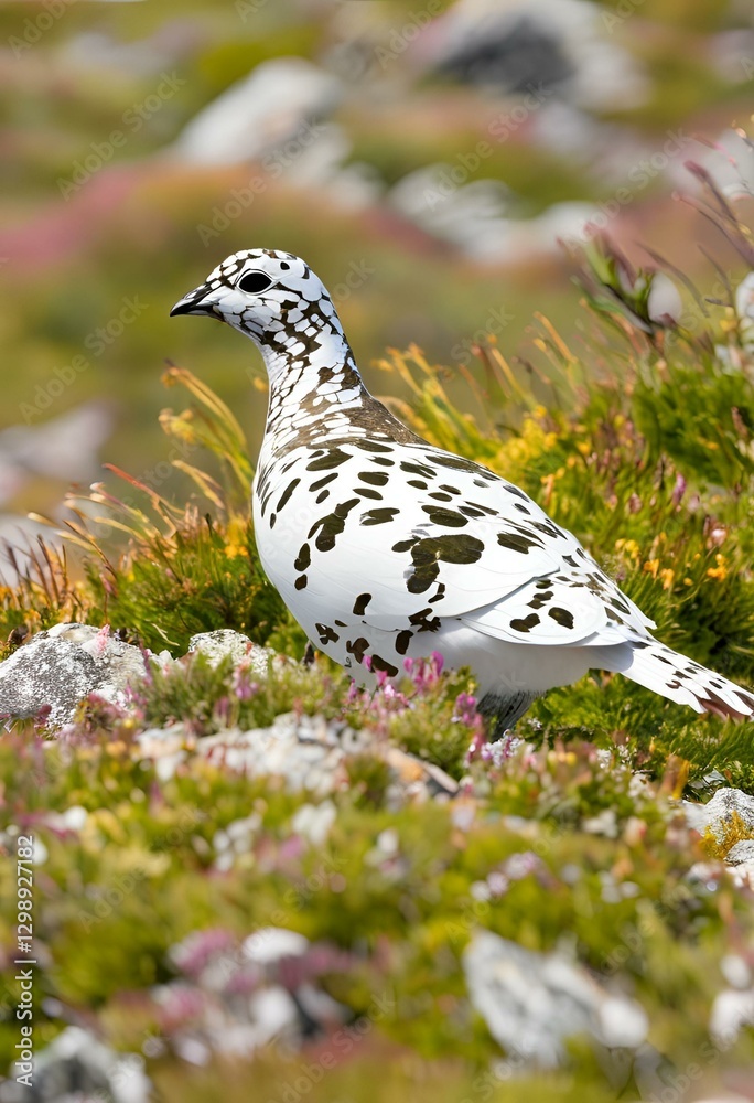 Obraz premium Ptarmigan in Camouflage