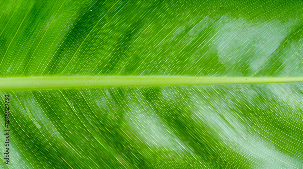 Lush green leaf vein texture, close-up detail, nature background, ideal for design Lush green leaf vein texture, close-up detail, nature background, ideal for design
