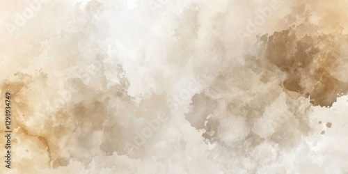 Soft neutral watercolor splashes create a textured abstract background suited for minimalist design and artistic projects in various creative settings
