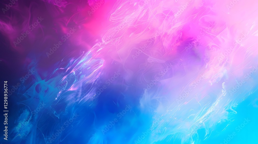 Obraz premium Vibrant Neon Gradient Background with Aesthetic and Soft Glowing Illumination