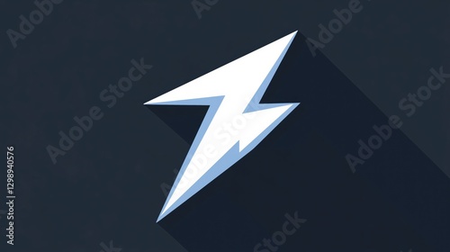 Free Download A stylized lightning bolt icon in white against a dark background. - GFXLoad