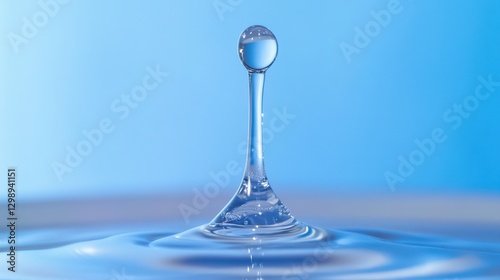 Close Up of a Single Droplet of Liquid Medication in Slow Motion