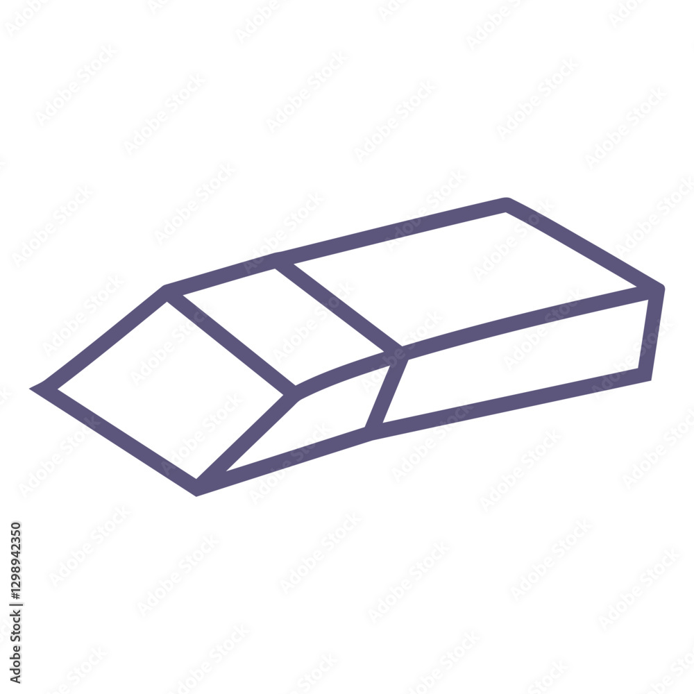 school rubber stroke icon. school rubber stroke icon.