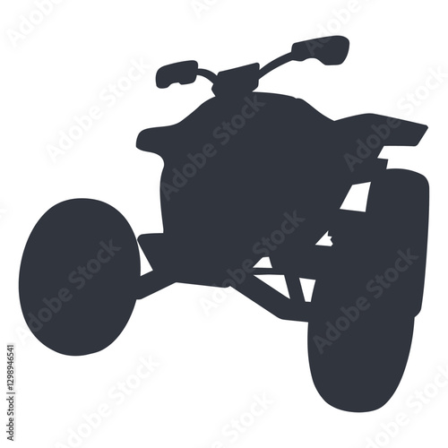 racing quad bike silhouette.