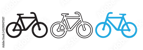 Bike icon. Cycle icon set. Vector illustration EPS 10