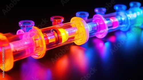 Colorful Disposable Syringe Packs Ready for Use in Ultra HD Quality