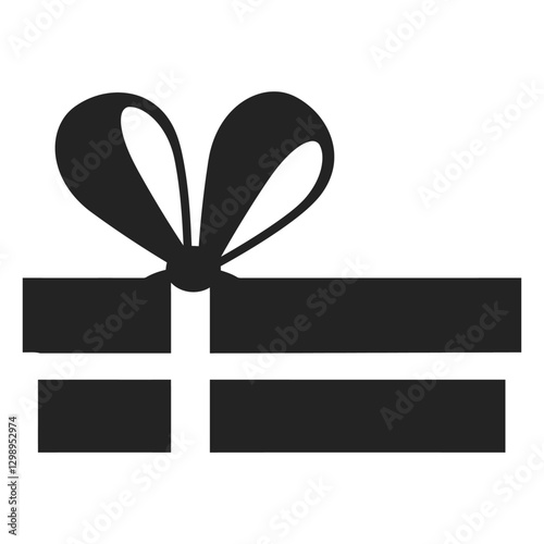Present Perfection: A stylized gift box, its clean lines and elegant bow suggesting the anticipation and joy of giving or receiving a thoughtful present.