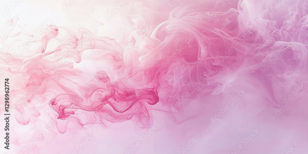 Abstract pink background. Dissolution of paint in water Abstract pink background. Dissolution of paint in water
