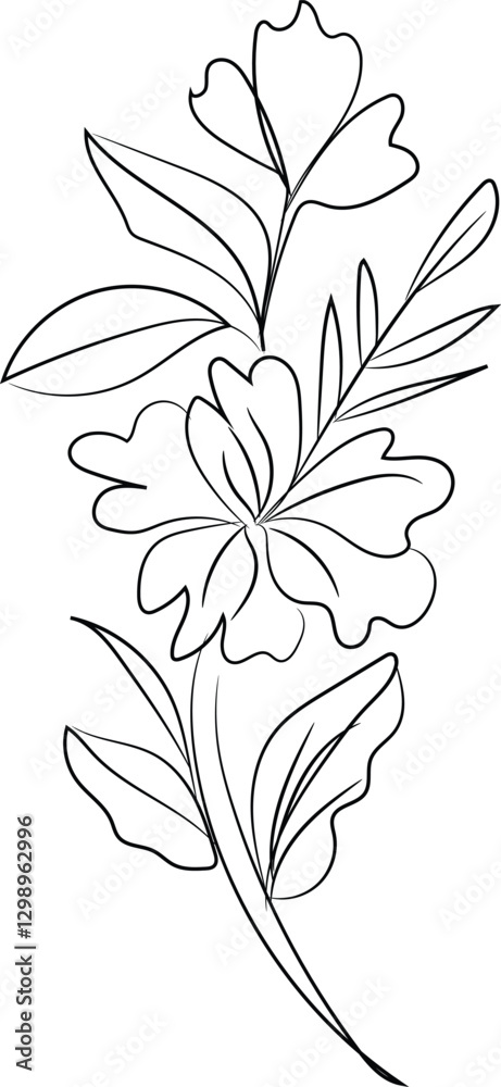 Fototapeta premium vector illustration of lily