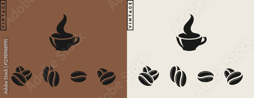 Coffee beans vector illustration 