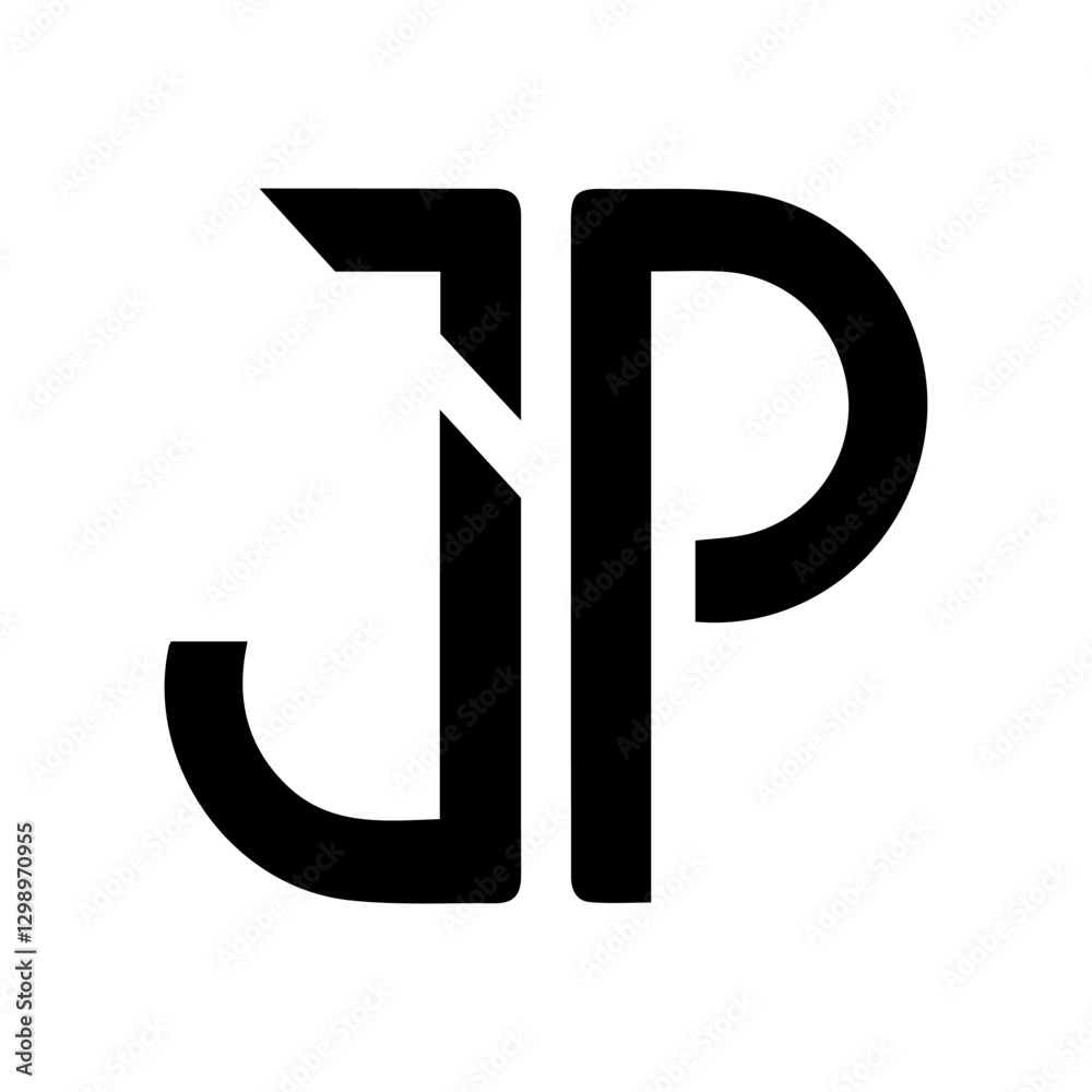 Letter JP logo design vector template design for brand Letter JP logo design vector template design for brand