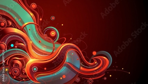abstract red background