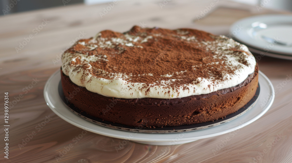 chocolate cake with cream chocolate cake with cream