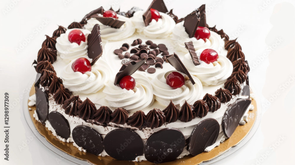 chocolate cake with cream chocolate cake with cream
