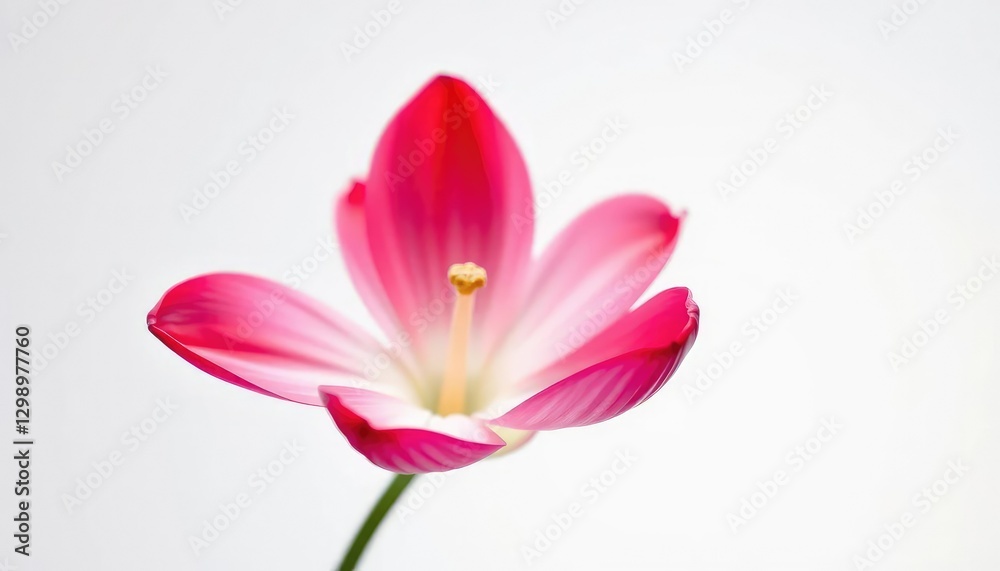 A single vibrant bloom, petals unfurled, set against pure white, flora, wallpaper