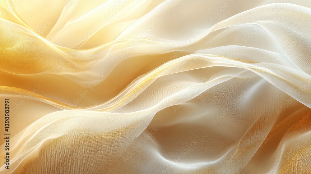 Soft, flowing fabric in warm tones creating an elegant backdrop for fashion or design projects Soft, flowing fabric in warm tones creating an elegant backdrop for fashion or design projects
