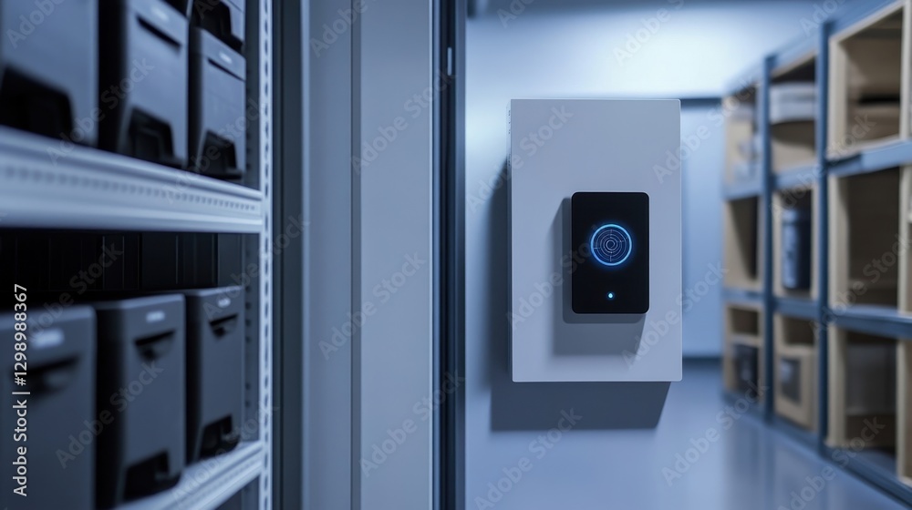 Smart Device in Modern Storage Room Smart Device in Modern Storage Room