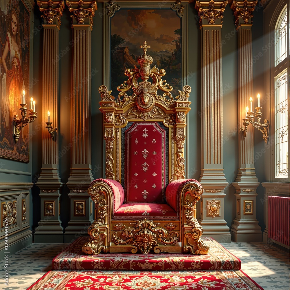 an opulent throne room an opulent throne room