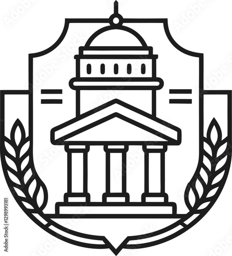 government-editable-stroke-outline-icon-isolated