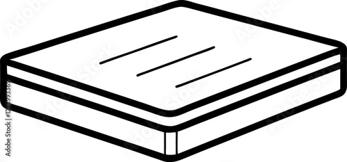 mattress-editable-stroke-outline-icon-isolated