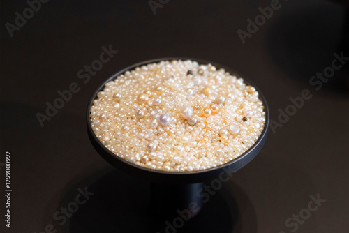 Pearls in bowl, Siyadi Pearl Museum in Muharraq, Bahrain