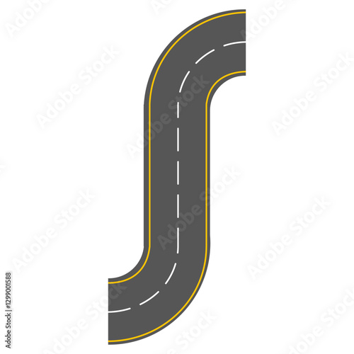 Complete Road Icon Set – Vector Street and Highway Elements for Maps and Illustrations