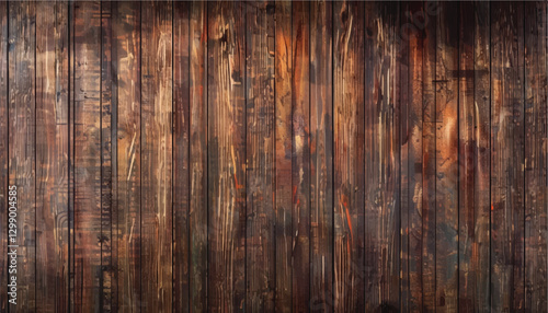 Old wooden wall. Wooden background. Vintage Old Wood Textured Background. Top view of a wooden surface. 