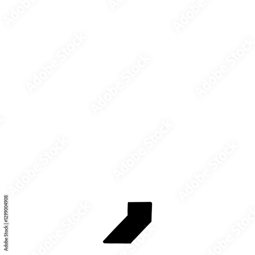 Magic Bold symbol comma in hand drawn style. Vector illustration isolated on white background. For typography, font, shop, logo, alphabet, sales, signboard, education, branding, presentation.