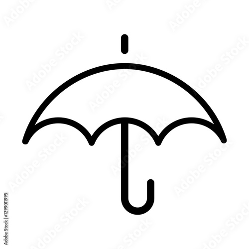 umbrella icon symbolizing protection from rain or adverse weather.
