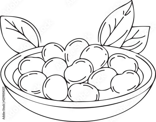 Gnocchi Vector Art – Detailed Line Drawing Designs