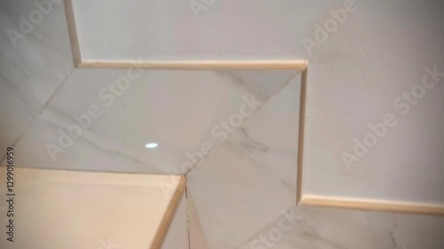the ceramic staircase design is nice and attractive