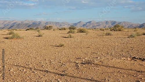 Obraz na plátně Breathtaking mountain landscape in Namibia, showcasing rugged terrain, vast hori