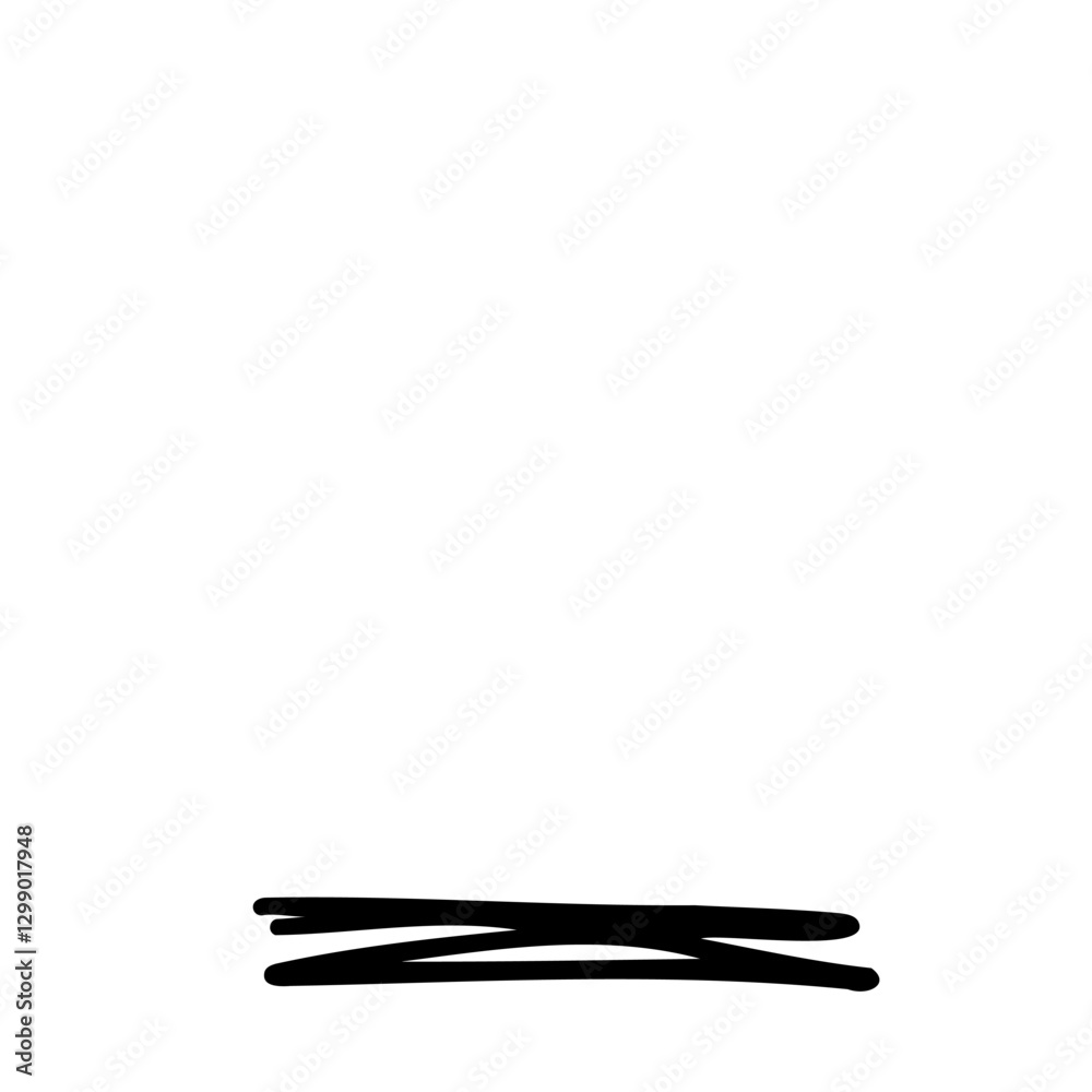 Handwritten underscore horizontal bar symbol in hand drawn style. Vector illustration isolated on white background. For typography, font, shop, logo, alphabet, sales, signboard, education. Handwritten underscore horizontal bar symbol in hand drawn style. Vector illustration isolated on white background. For typography, font, shop, logo, alphabet, sales, signboard, education.