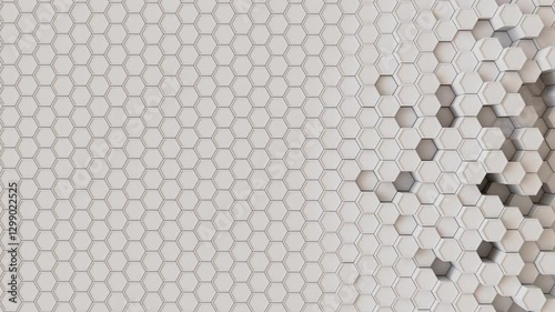 Abstract Hexagons Animation Loop