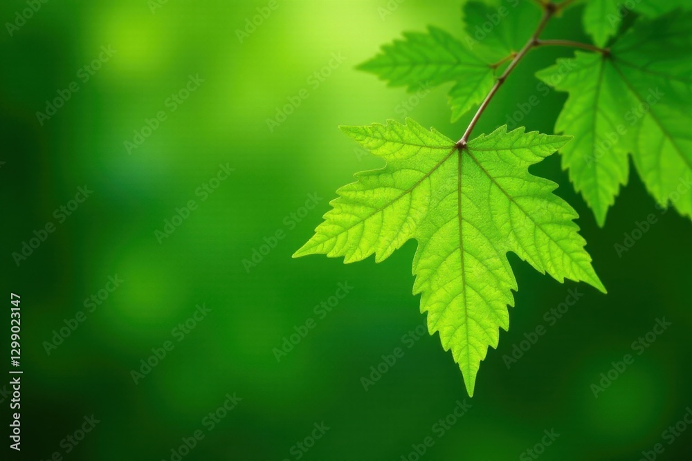 Young beech leaves, vibrant emerald green, slightly fuzzy texture , natural, springtime Young beech leaves, vibrant emerald green, slightly fuzzy texture , natural, springtime