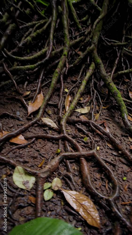 A lush jungle canopy viewed from below, showcasing dense green foliage. The upward camera angle adds depth, ideal for a nature-themed video. Live mobile wallpaper. A lush jungle canopy viewed from below, showcasing dense green foliage. The upward camera angle adds depth, ideal for a nature-themed video. Live mobile wallpaper.