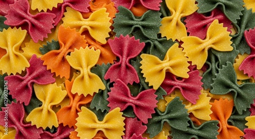 Wallpaper Mural Multi-colored pasta bows with vibrant hues Torontodigital.ca