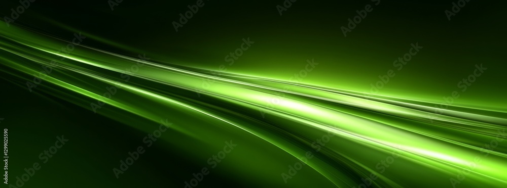 Obraz premium A visually impressive tech background with a shimmering emerald green light