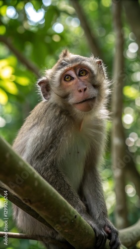 An asian monkey that usua smiled butlooks sad
