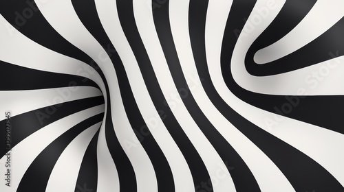 Mind-bending optical illusion of interlocking shapes and swirling patterns, creating an abstract maze of hypnotic visual distortion