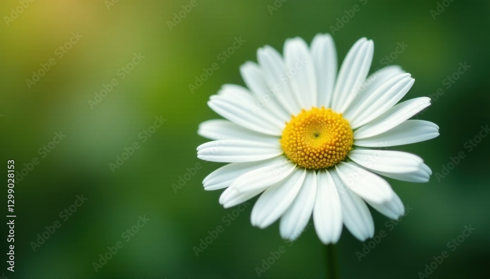 Single white daisy, vibrant yellow center, pristine petals , wedding, photography, field Single white daisy, vibrant yellow center, pristine petals , wedding, photography, field