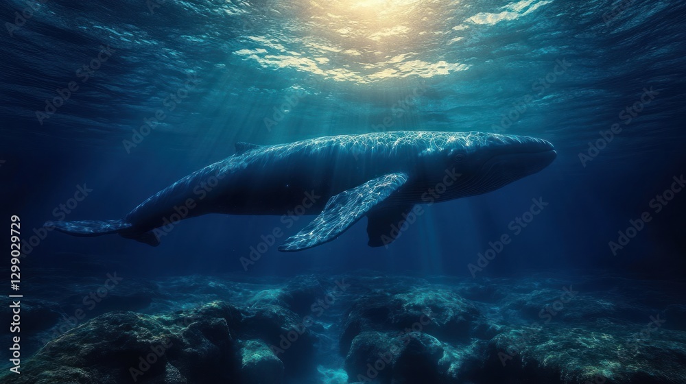 Whale Ocean Sunlight Underwater Rocks Wildlife Whale Ocean Sunlight Underwater Rocks Wildlife