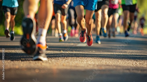 Community members organizing a charity run with