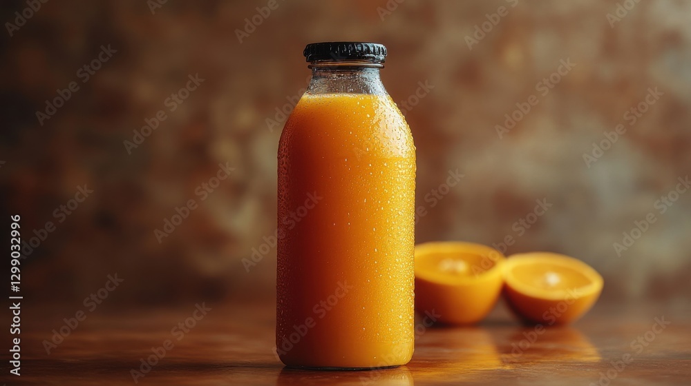 orange juice in a bottle isolated,studio background orange juice in a bottle isolated,studio background
