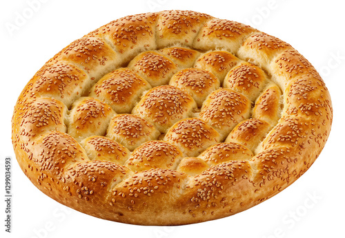 Ramadan Pita isolated on transparent background - Turkish Ramazan Pidesi