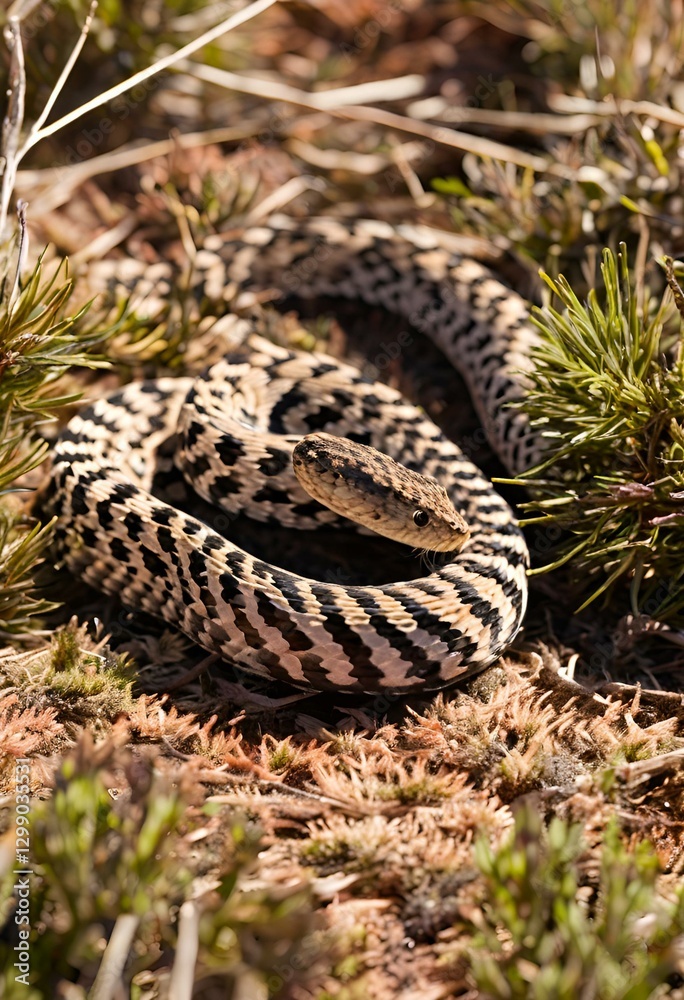 Fototapeta premium snake in the grass